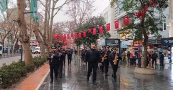 KocaeliSpor taraftarlarından coşkulu yürüyüş 