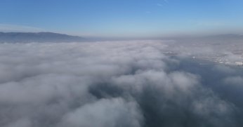 Körfezde sis bulutu oluştu