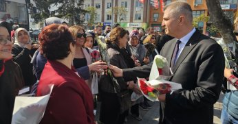 Kadınlar günü törenle kutlandı