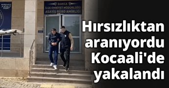 Hırsızlıktan aranıyordu Kocaali'de yakalandı