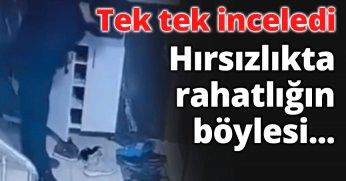 Hırsızlıkta rahatlığın böylesi...