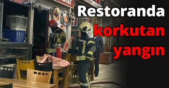 Restoranda korkutan yangın