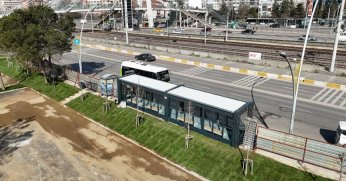 Millet Bahçesi’ne LED’li, modern konsept durak