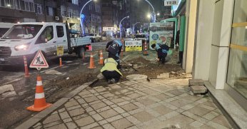 Büyükşehir gece de durmadan çalışıyor!