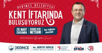 Derinceliler Kadir Gecesi'nde  Kent İftarı’nda Buluşacak