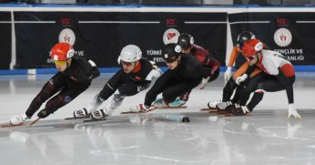 Short Track Türkiye Şampiyonası Erzurum’da başladı