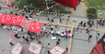 Kocaeli'de toz fırtınası şehri felç etti, işte o anlar!