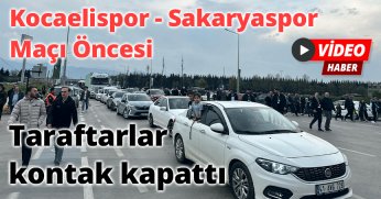 Kocaelispor-Sakaryaspor Maçı Öncesi Stadyum Önünde Yoğunluk Taraftarlar Kontak Kapattı