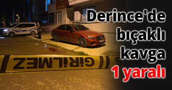 Derince'de bıçaklı kavga: 1 yaralı