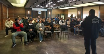 Tesis personellerine yangın eğitimi verildi