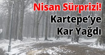 Nisan Sürprizi! Kartepe’ye Kar Yağdı