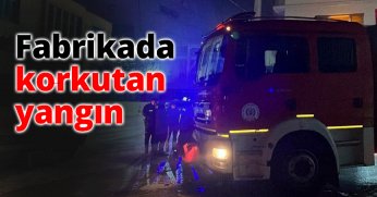 Fabrikada korkutan yangın