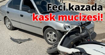Feci Kazada Kask Mucizesi!