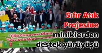 Gebze'de Sıfır Atık projesine miniklerden destek yürüyüşü