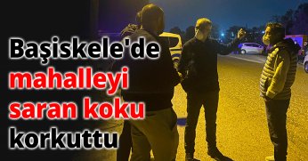 Başiskele'de mahalleyi saran koku korkuttu