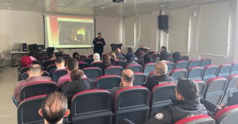 Kocaeli Büyükşehir İtfaiyesi’nden polislere yangın eğitimi