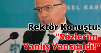 Rektör Konuştu: 