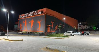 Maşukiye Spor Salonu otoparkında gece kullanımı artık daha güvenli!