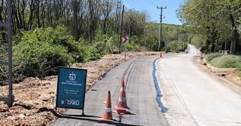 Gebze köylerinde hummalı yol çalışması