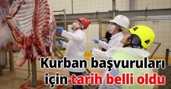 Kurban başvuruları için tarih belli oldu