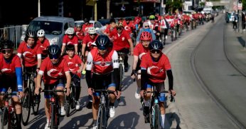 Pedallar 19 Mayıs ruhu ile çevrildi