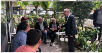  Saadet Partisi GİK Üyesi Turgut Sahtiyan ve Heyeti, Esnafın Nabzını Tuttu