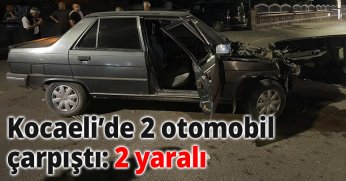Kocaeli’de 2 otomobil çarpıştı: 2 yaralı