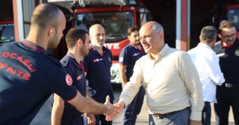 Başkan Şener Söğüt’ten Yangınla Mücadele Ekibine Teşekkür Ziyaretİ