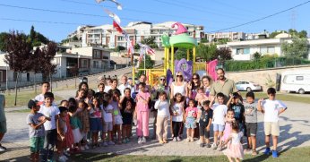 Tüysüzler’de çocuklar eğlenceye doydu