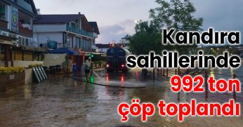 Kandıra sahillerinde 992 ton çöp toplandı