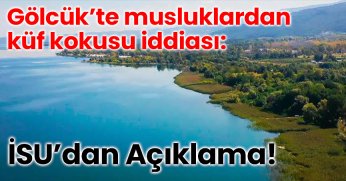 Gölcük’te musluklardan küf kokusu iddiası: İSU’dan Açıklama!