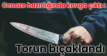 Cenaze hazırlığında 