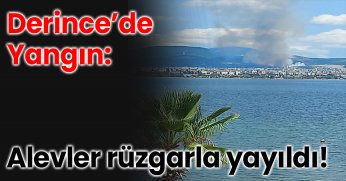Derince’de Yangın: Alevler Evlere Sıçradı!