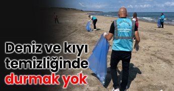 Deniz ve kıyı temizliğinde durmak yok