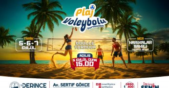 Derince’de Plaj Voleybolu Heyecanı Başlıyor
