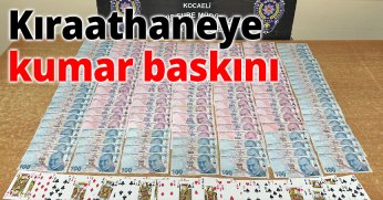 Kıraathaneye kumar baskını