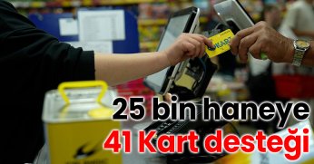 Büyükşehir’den 25 bin haneye 41 Kart desteği
