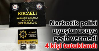 Narkotik polisi uyuşturucuya geçit vermedi: 4 kişi tutuklandı