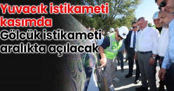 Başkan Büyükakın, Başiskele Kavşağı’nda müjdeleri verdi: Yuvacık istikameti kasımda Gölcük istikameti aralıkta açılacak