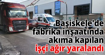 Başiskele'de fabrika inşaatında akıma kapılan işçi ağır yaralandı