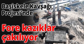 Başiskele Kavşağı Projesi’nde Fore kazıklar çakılıyor
