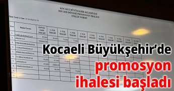 Kocaeli Büyükşehir’de promosyon ihalesi başladı