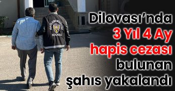 Dilovası’nda 3 Yıl 4 Ay hapis cezası bulunan şahıs yakalandı