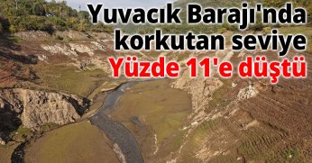 Yuvacık Barajı'nda korkutan seviye: Yüzde 11'e düştü