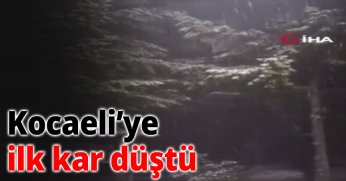 Kocaeli’ye ilk kar düştü