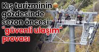  Kartepe Teleferik hattında gerçeği aratmayan kurtarma tatbikatı