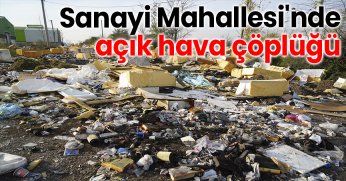 Sanayi Mahallesi'nde açık hava çöplüğü