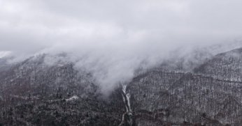 Samanlı Dağları'nın zirvesi beyaza büründü