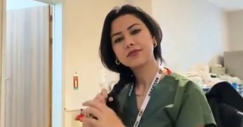 Sosyal medyada tepki çeken akıma dahil olan hemşire gözaltına alındı