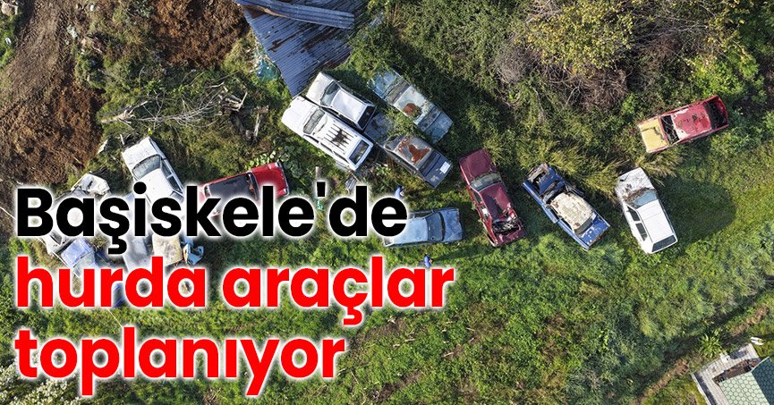 Başiskele'de hurda araçlar toplanıyor